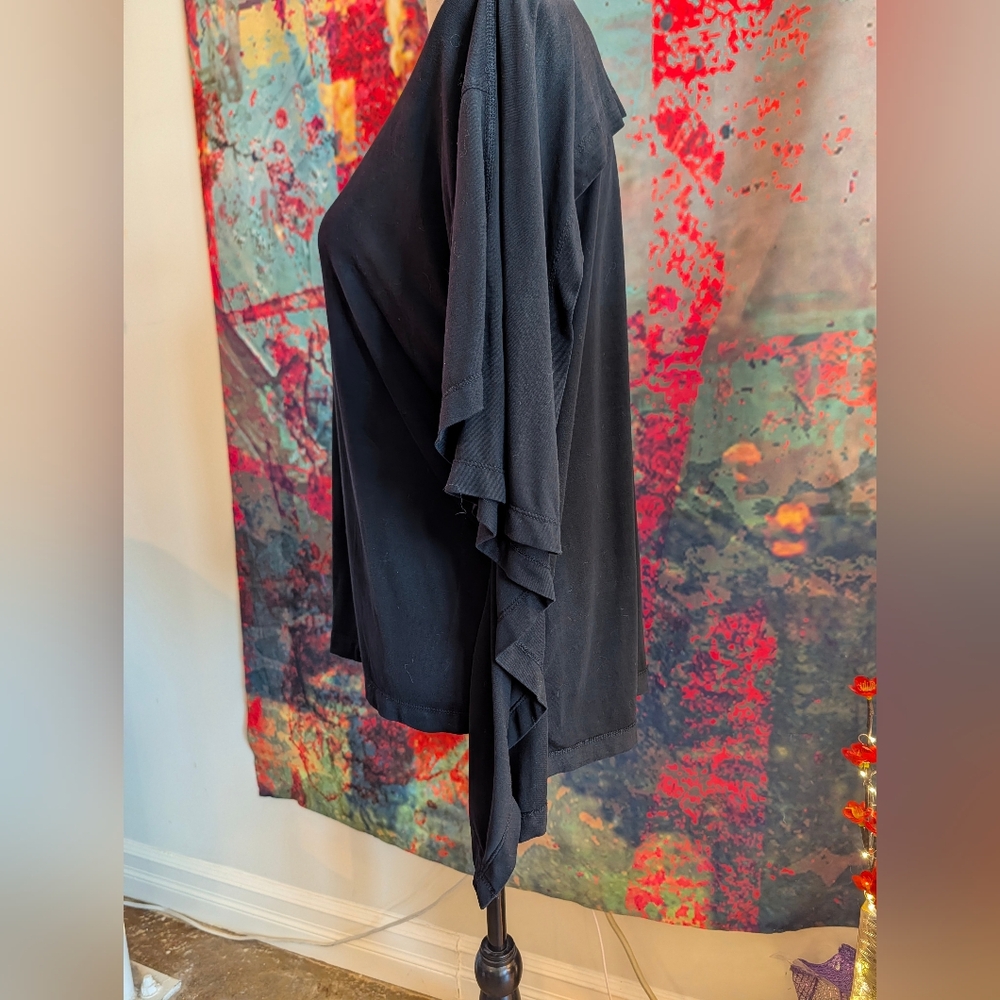 Henrik Vibskov Knuckle Tee Black Flowy Top (S) - Picture 6 of 12